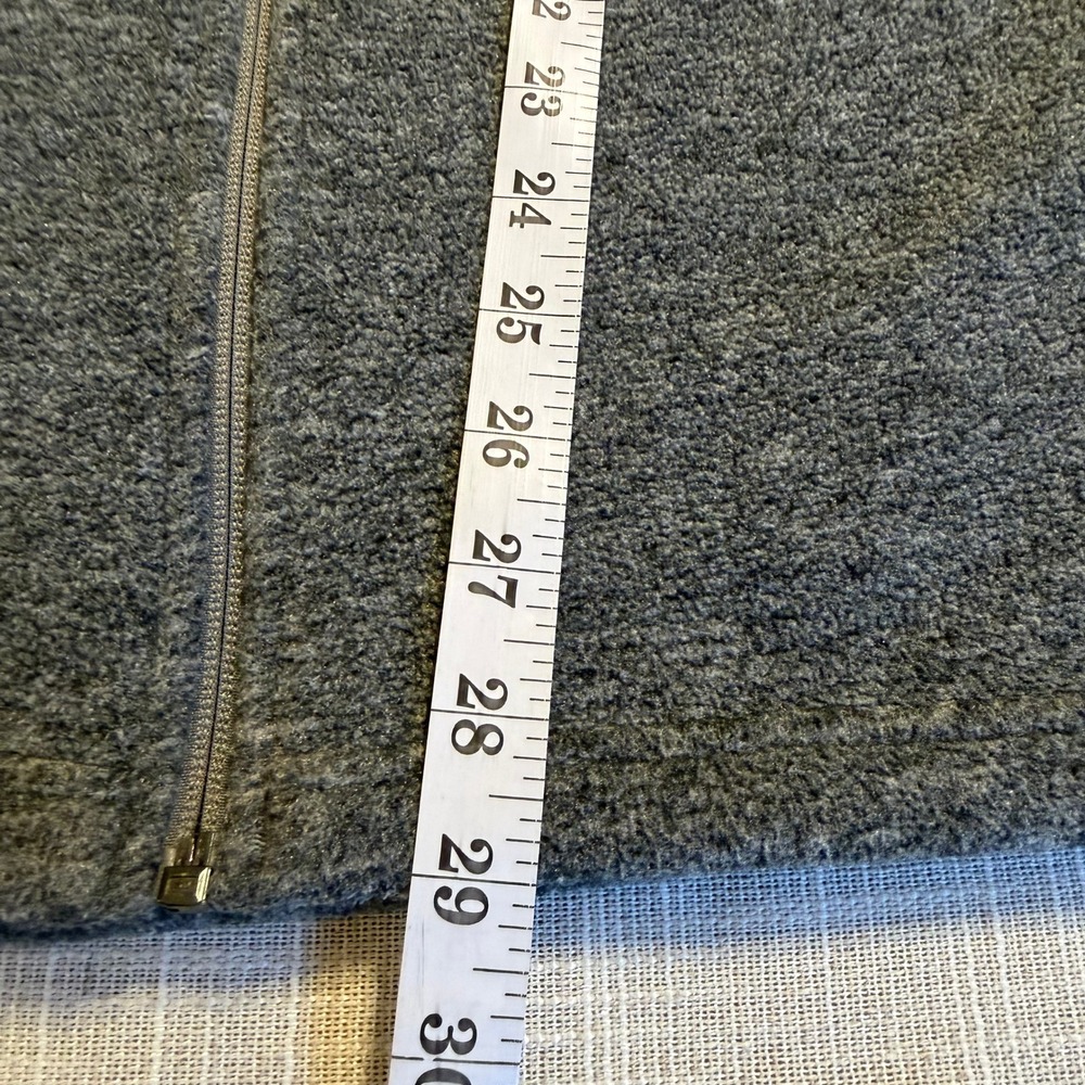 Patagonia Synchilla Fleece Vest Mens XL Heather Grey Full Zip Mock Neck Gorpcore - Picture 7 of 7